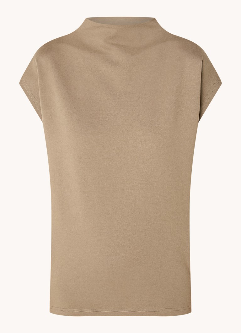 Beaumont Fleur top with stand-up collar