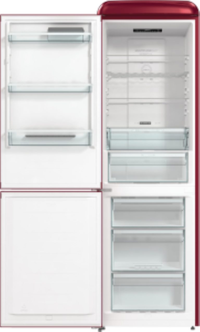 GORENJE Kühl-/Gefrierkombination ONRK619DR-L, Retro-Design