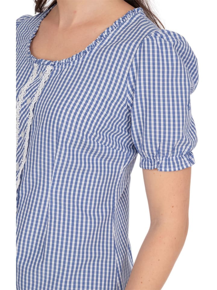 Spieth & Wensky Bluse DOTTERBLUME in blau günstig kaufen