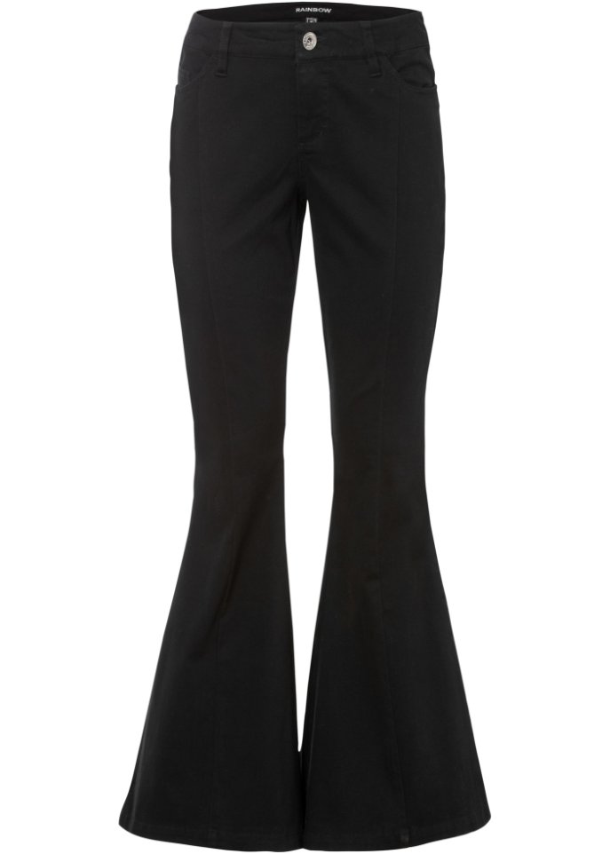 Schlaghose aus Twill