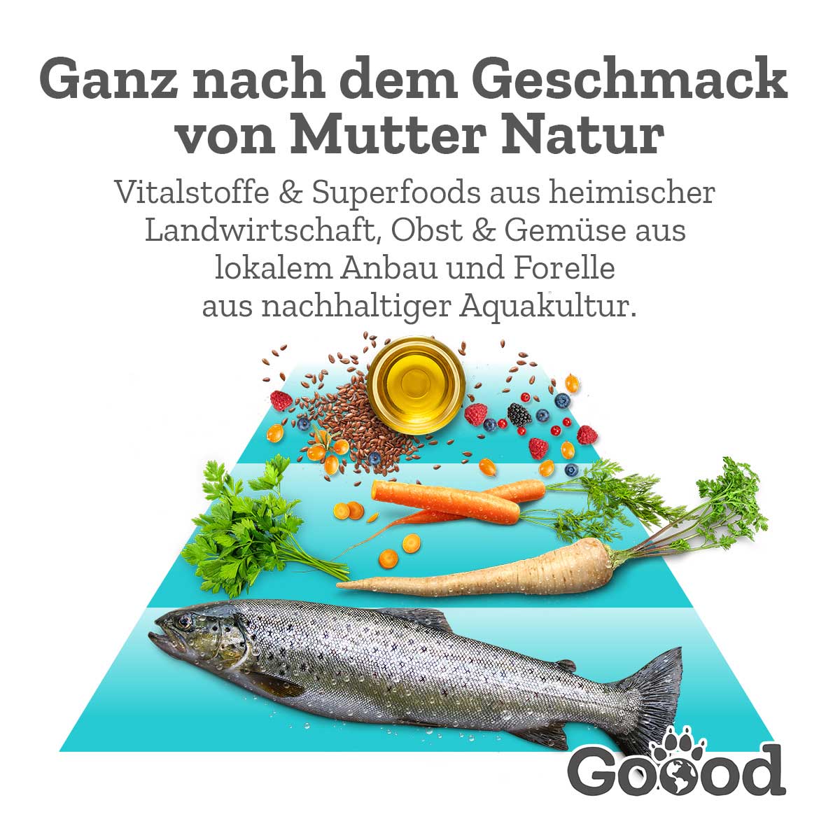 Goood Soft Gooodies Nachhaltige Forelle 100g kaufen bei ZooRoyal