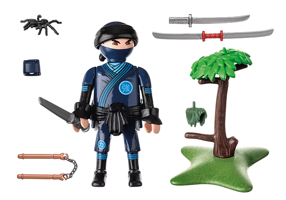 Ninja mit Ausr&uuml;stung