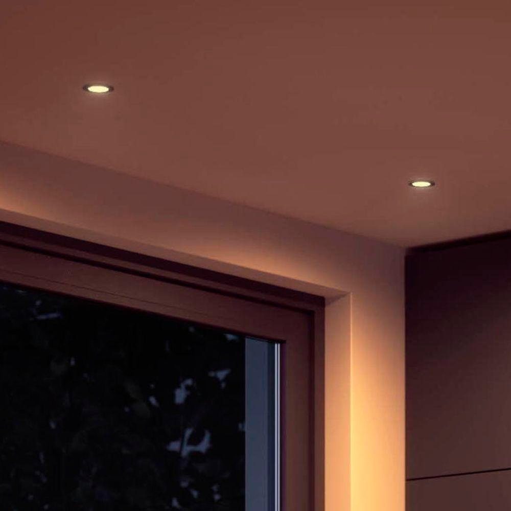 Philips Hue LED-Leuchtmittel White Ambiance LED Lampe GU5,3 Reflektor - MR16 5,1W 400lm Einerpack, n.v, warmweiss