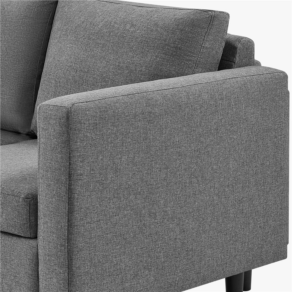 Yaheetech Schlafsofa, 3-Sitzer-Sofa Couch Polstersofa für 3 Personen, max.340 KG belastbar