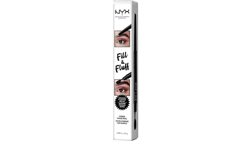 NYX PROFESSIONAL MAKEUP Fill & Fluff Clear Brow Wax Pencil 0.2 g Transparent - Transparent