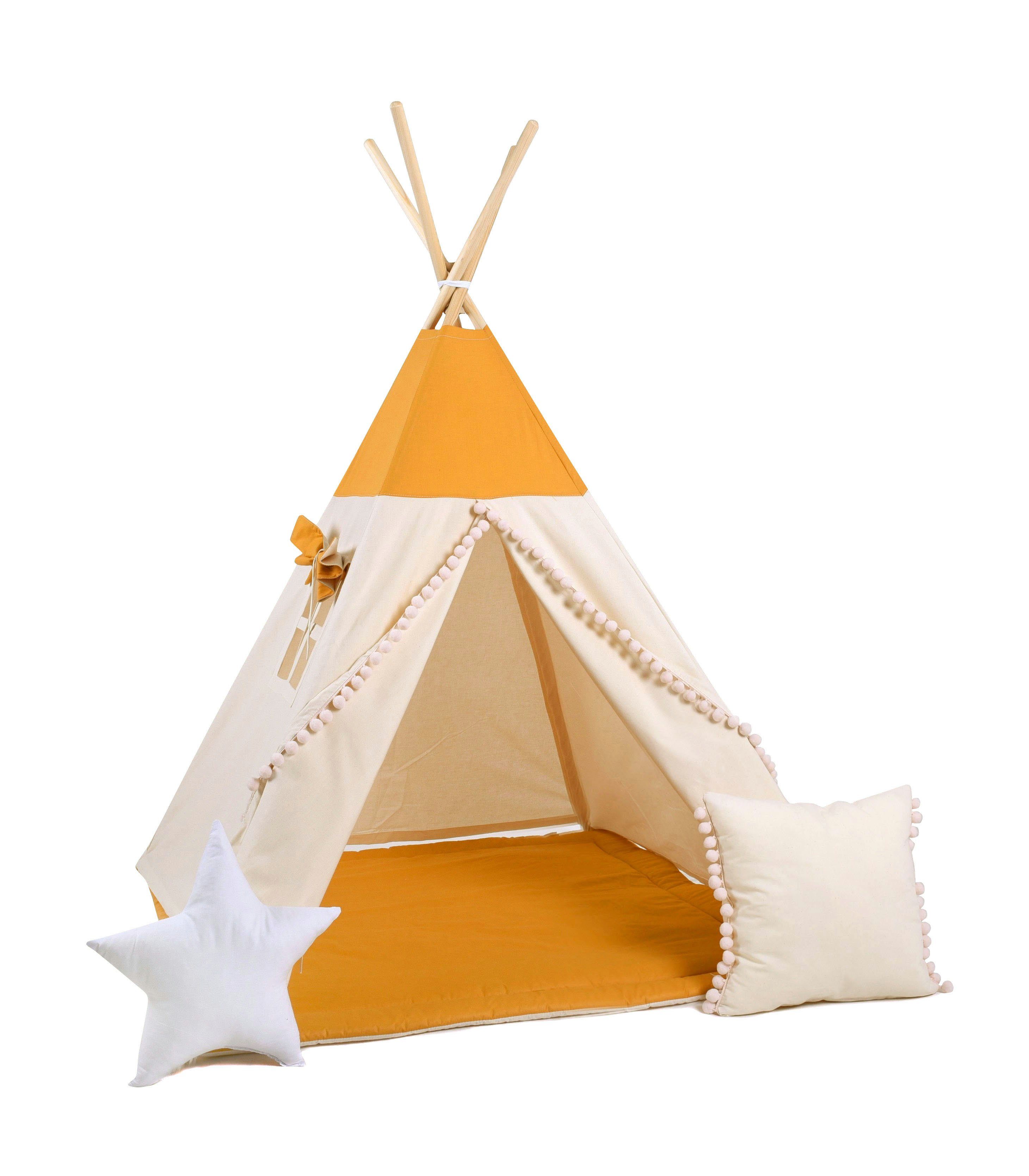 Rainbow Kids Tipi-Zelt Honigland, Personen: 2 (4 tlg., 3 verschiedene Varianten)