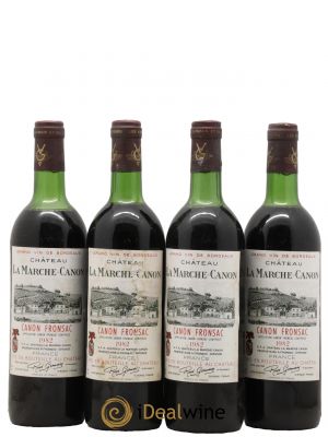 Canon-Fronsac Château La Marche 1982 - Lot de 4 Bouteilles