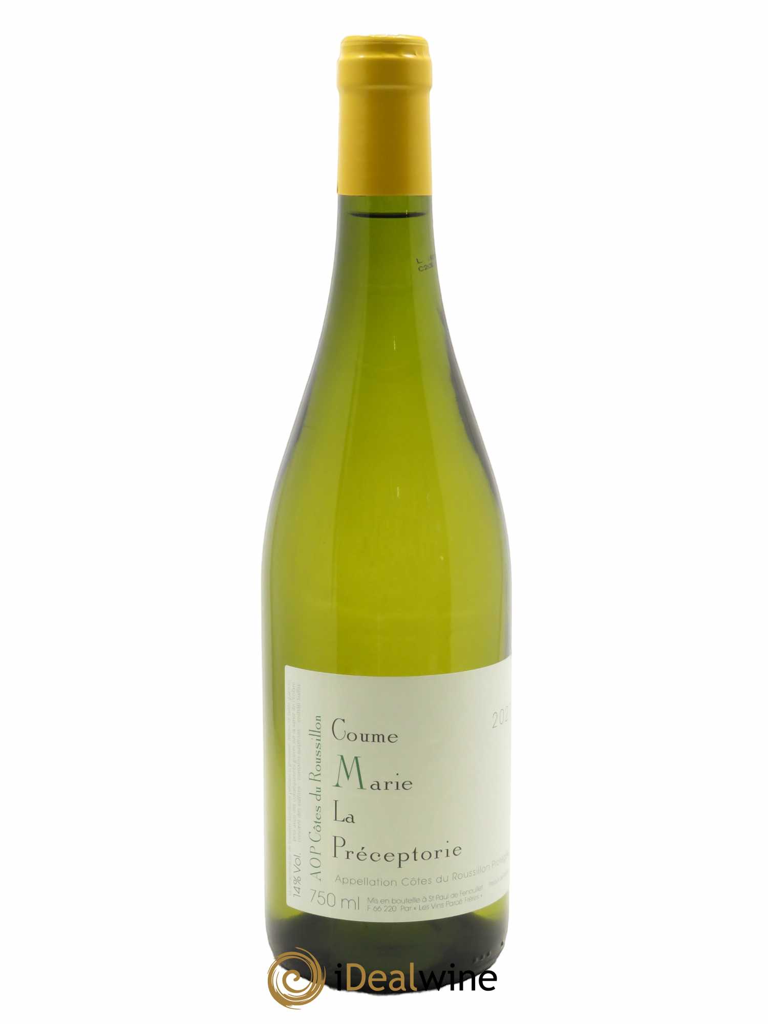 Côtes du Roussillon Coume Marie La Préceptorie  2021 - Lot de 1 Bouteille