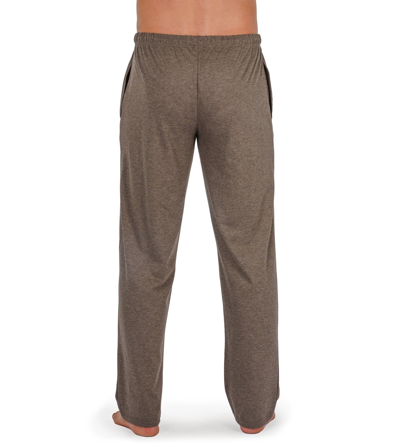 HAASIS Bodywear 1919 Pyjamahose Herren Jerseyhose 77119873-olivmeliert (Packung, 1-tlg., 1er Pack) Optimale Passform, pflegeleicht, hautsympatisch, strapazierfähig