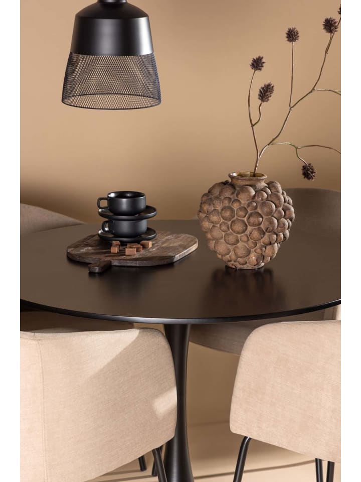 ebuy24 Essgruppe Glade 2 (5-teilig) Schwarz 100 x 100 cm günstig kaufen onesize