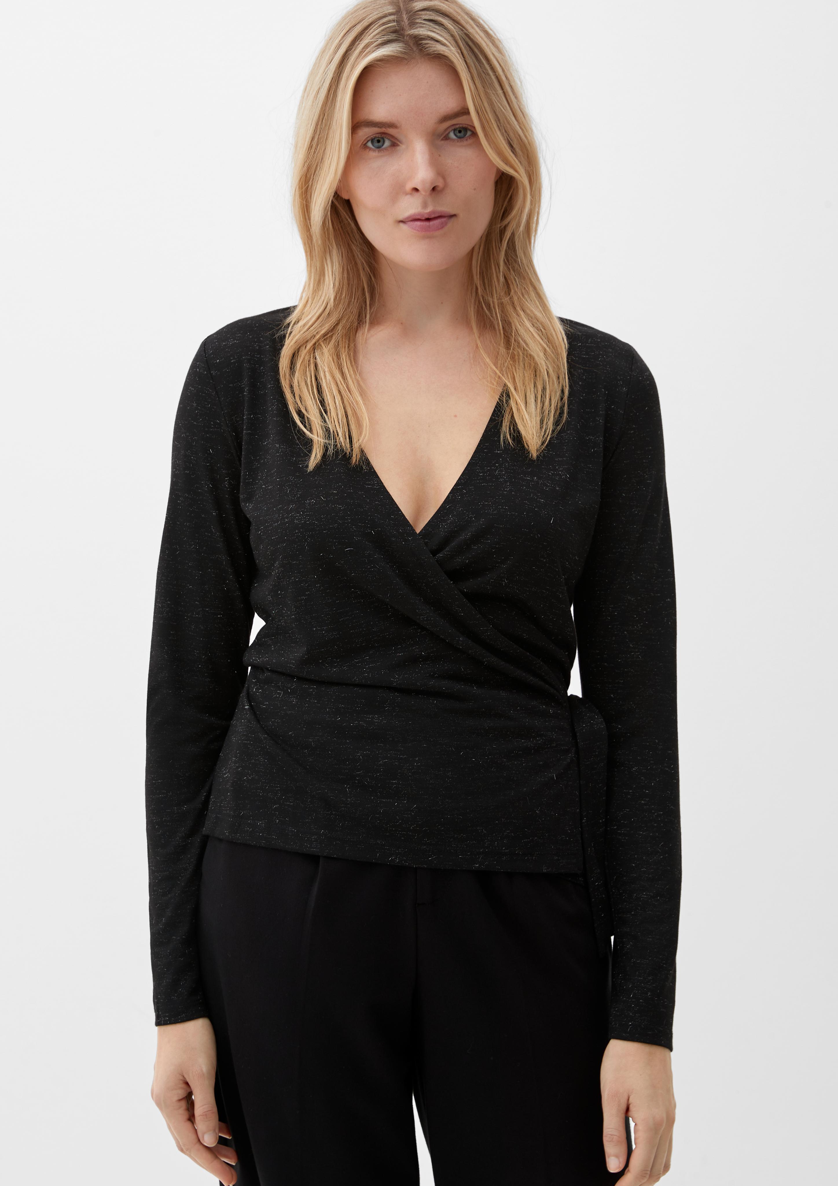 Longsleeve in Wickeloptik  2125956-9999