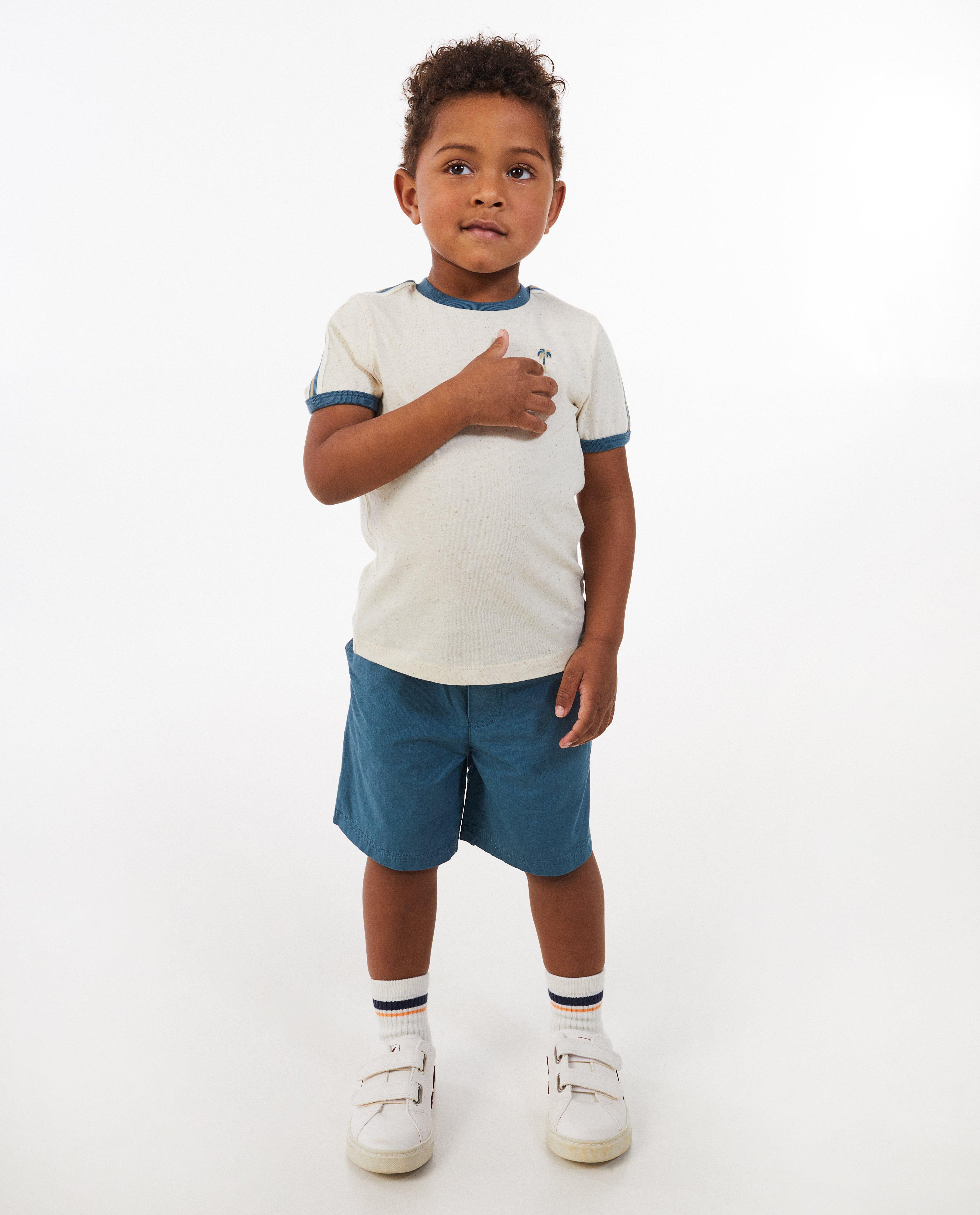 Tricou Wickie cu palmier alb