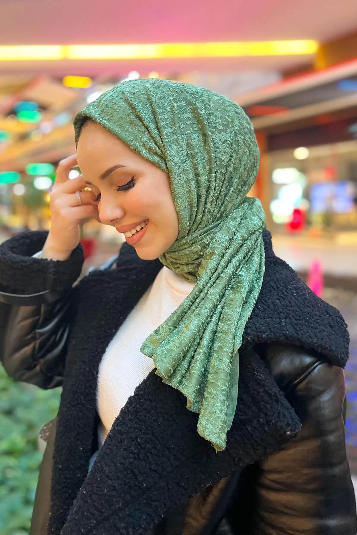 Armine  Trend Strickschal 2 – Ats2or-16 – Grün