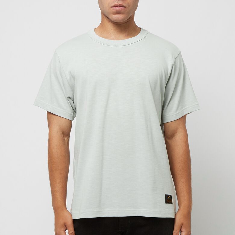 NIKE Life Shortsleeve Knit Top light silver/phantom/white