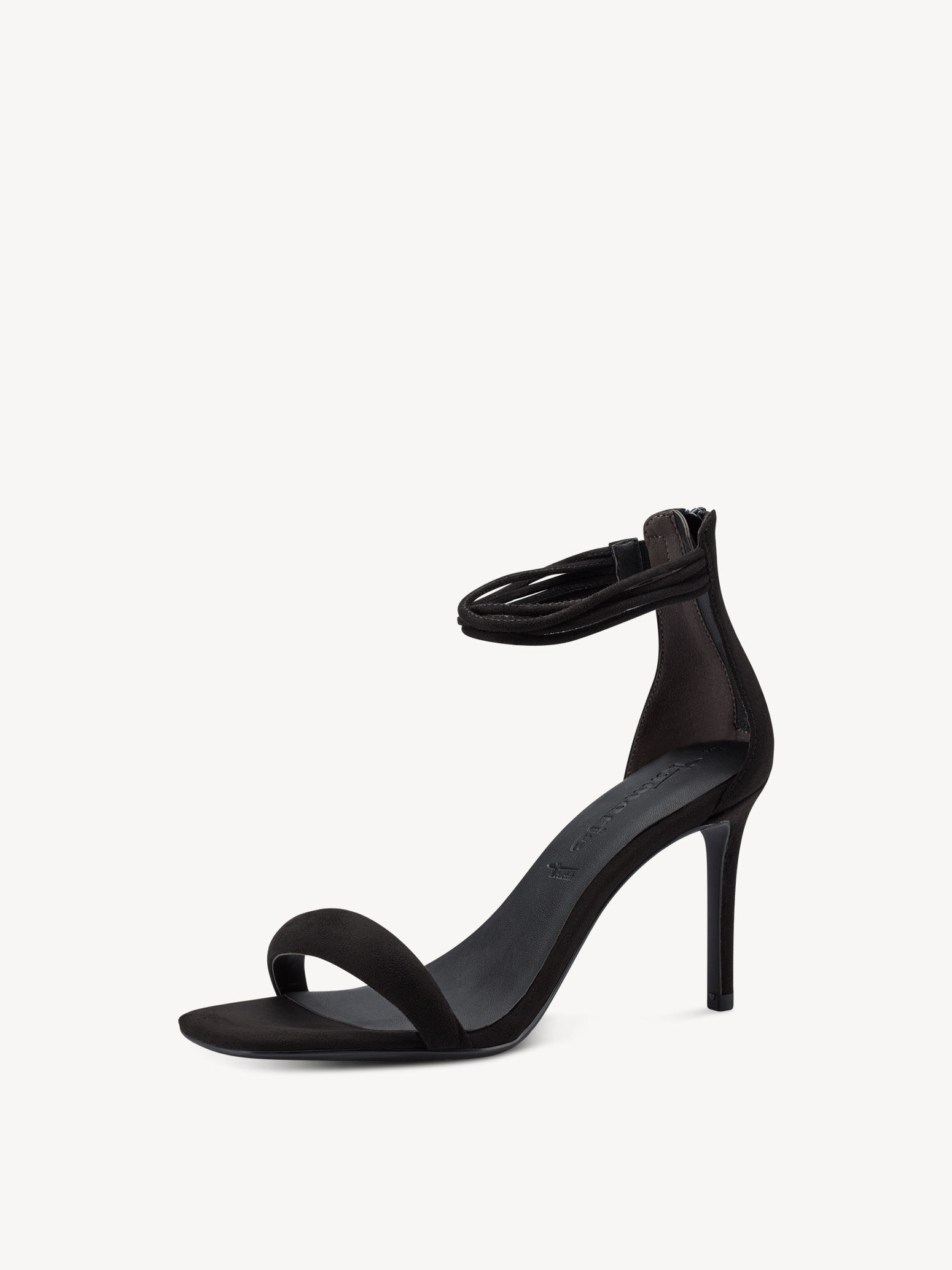 Sandale à talon - noir