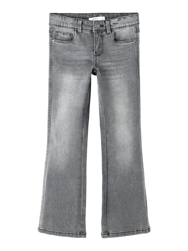 name it Bootcut Jeanshose in light grey denim günstig kaufen