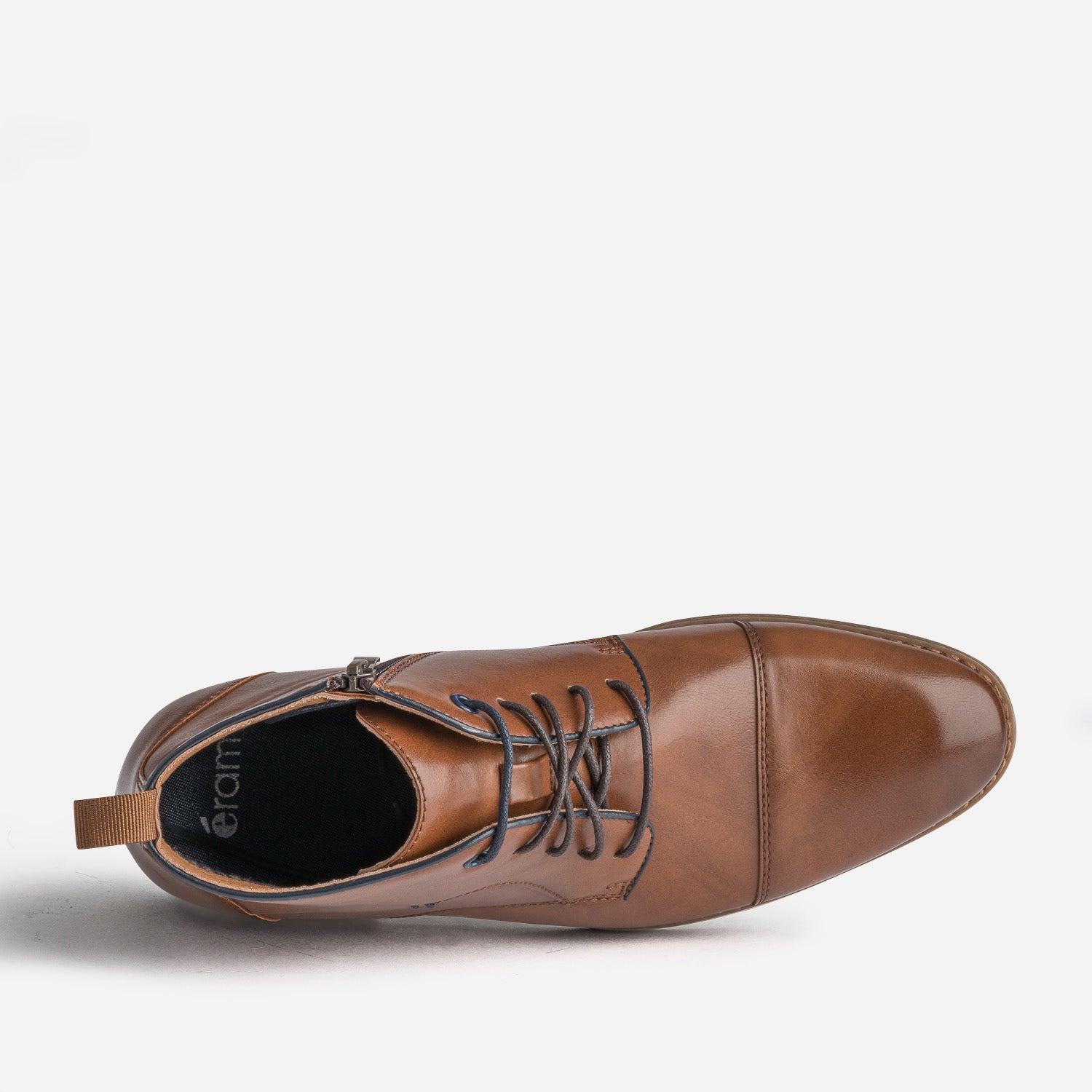 Chukka boots cognac en cuir