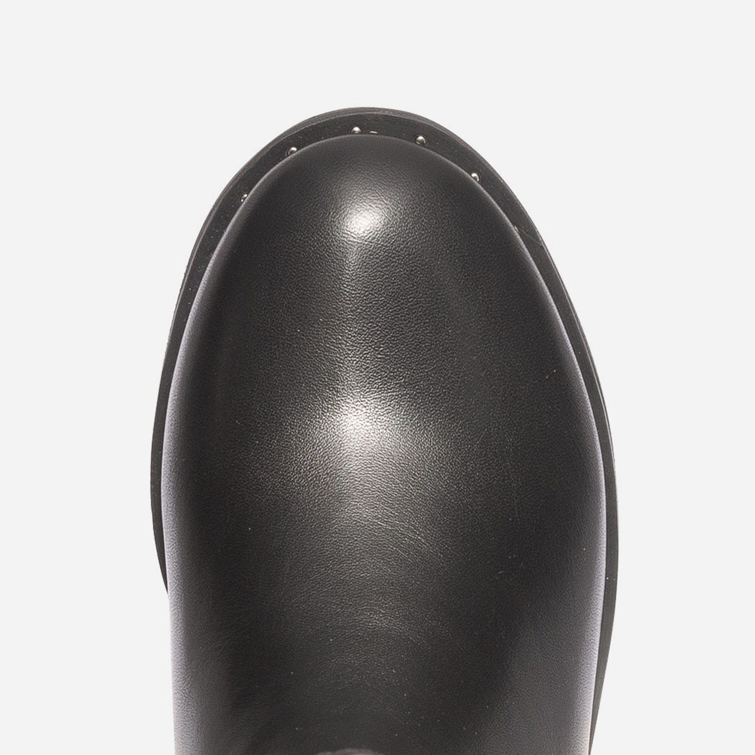 Botte noire avec ruban velours