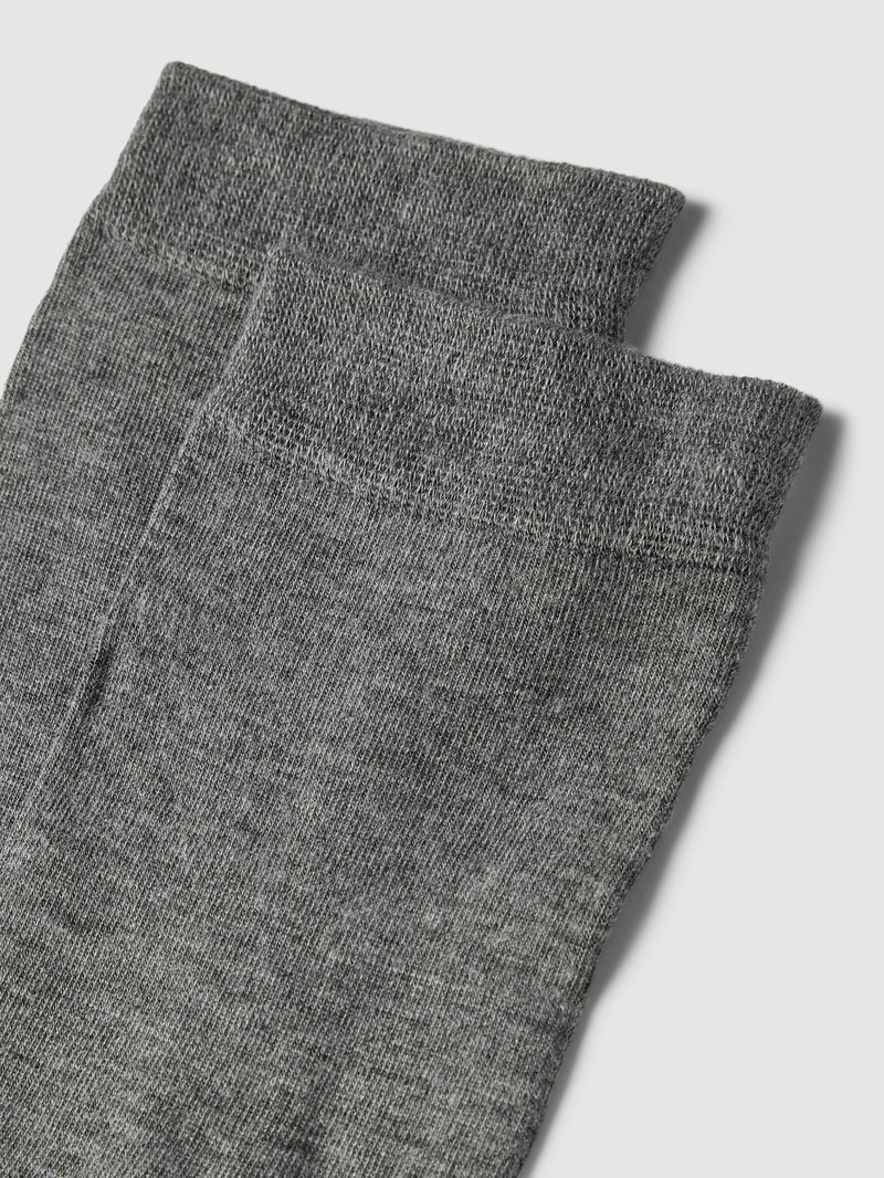 Socken mit Label-Detail Modell 'SILKY FEEL' in anthrazit
