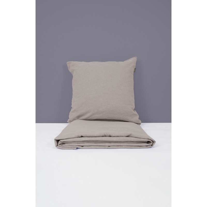 Housse de Couette Enfant en Lin et Coton Bio + taie d'oreiller