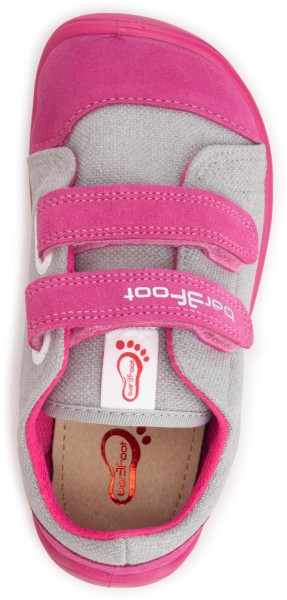 bar3foot Elf ~ Denver LowCut Sneaker ~ Grau/Pink