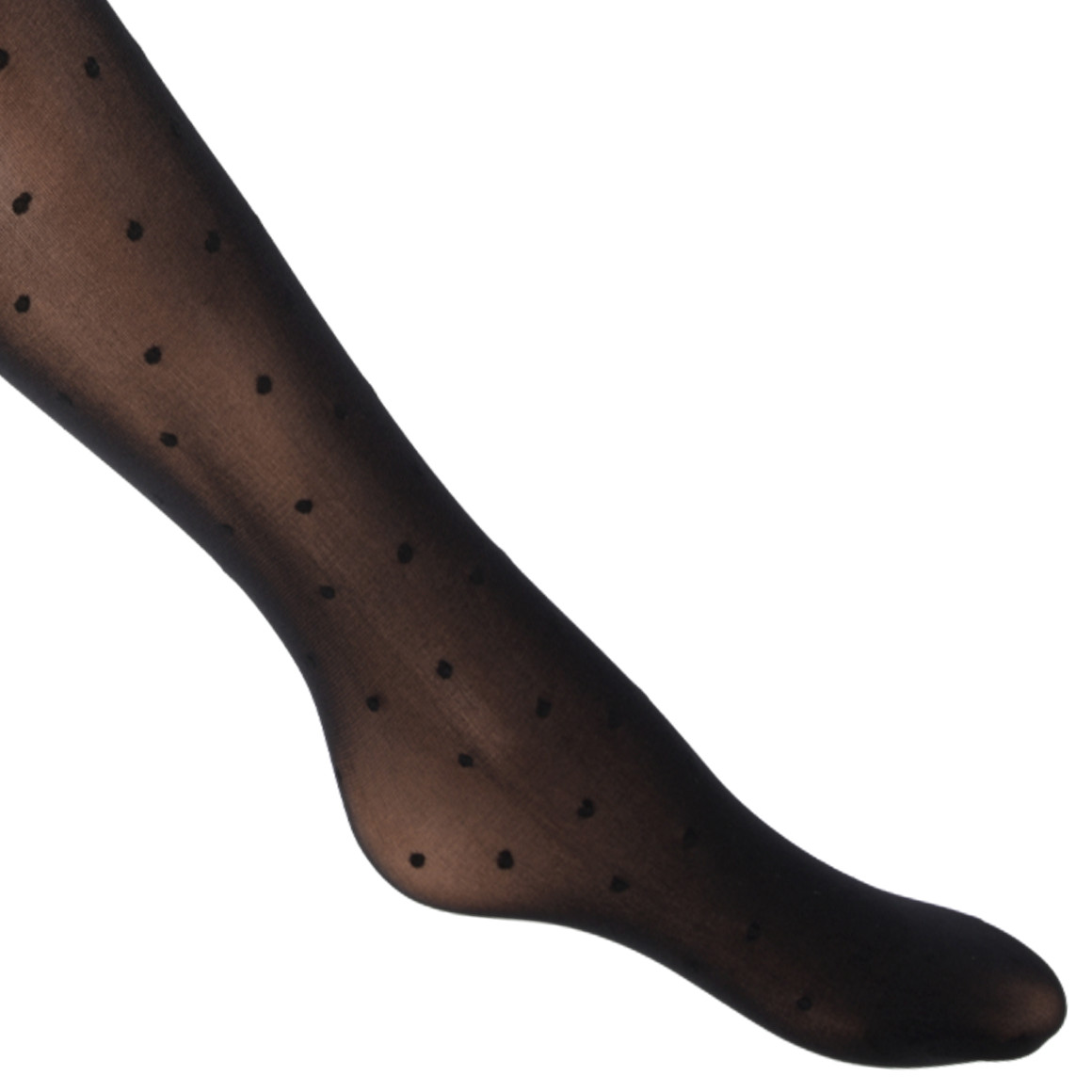 Damen Curvy-Strumpfhose mit Polka Dots