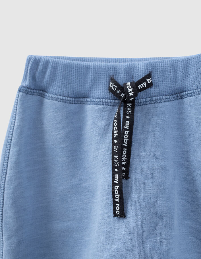 Pantalon bleu molleton bio bébé