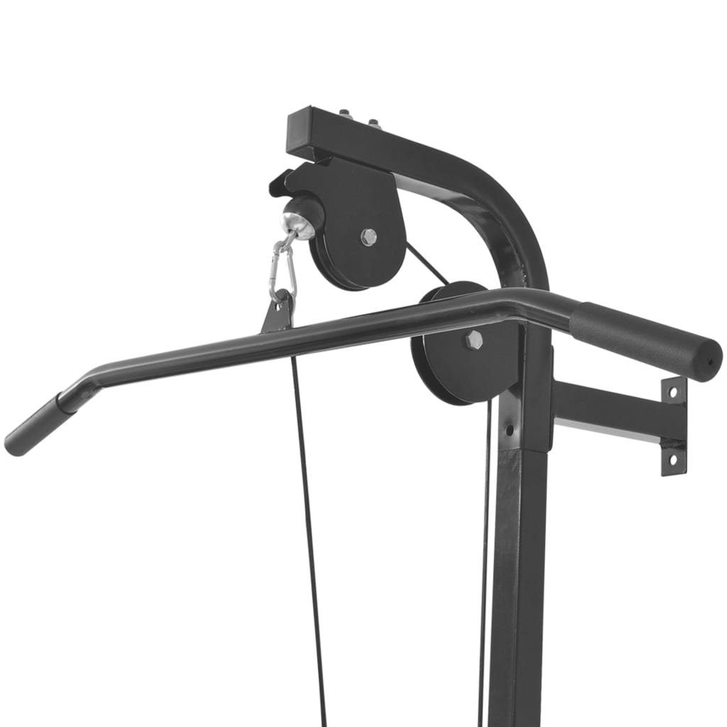 vidaXL Klimmzugstange Fitnessstation mit 2 Flaschenzügen Wandmontage