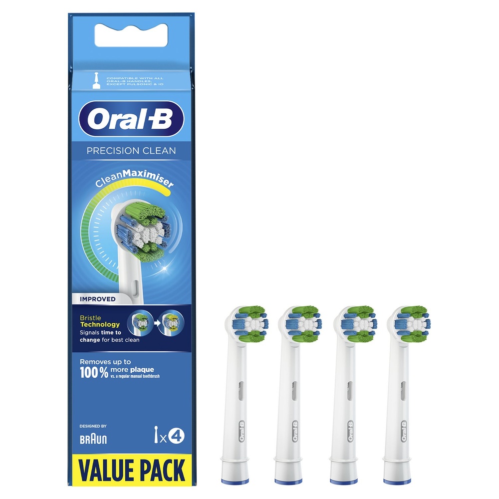 oral-b Oral-B Precision Clean Brossette Avec CleanMaximiser, 4 Brossettes De Rechange