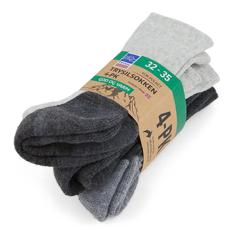 Trysil Trysilsokk 4-pk str 32/35 God og Varm