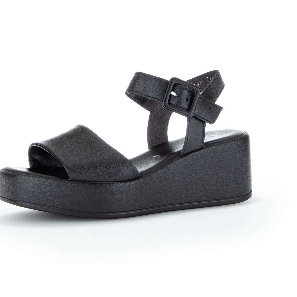 Gabor fashion Plateau Sandale schwarz