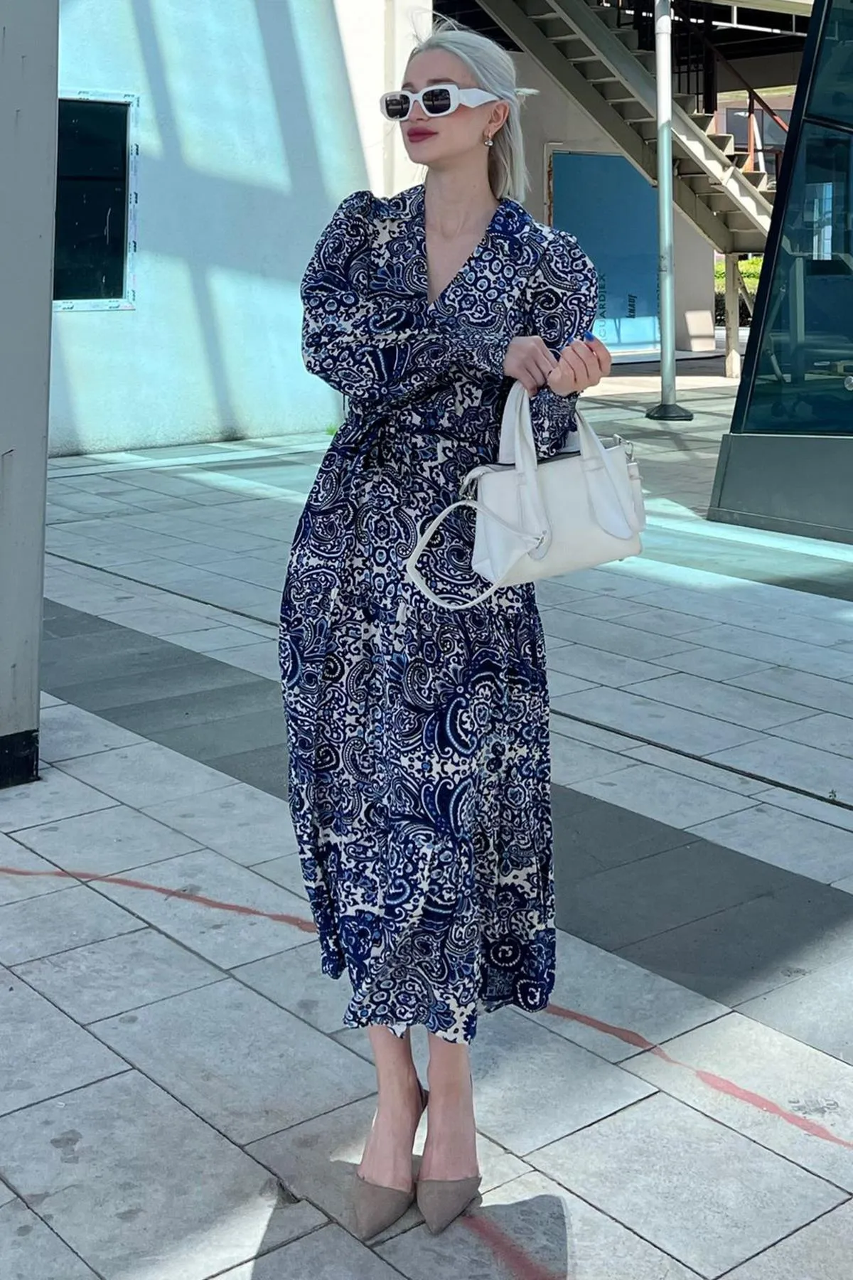Madmext  Kleid - Blau - A-Linie