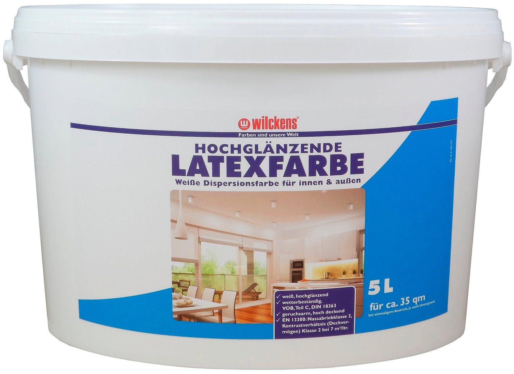 Wilckens Farben Latexfarbe Hochglänzend, strapazierfähig