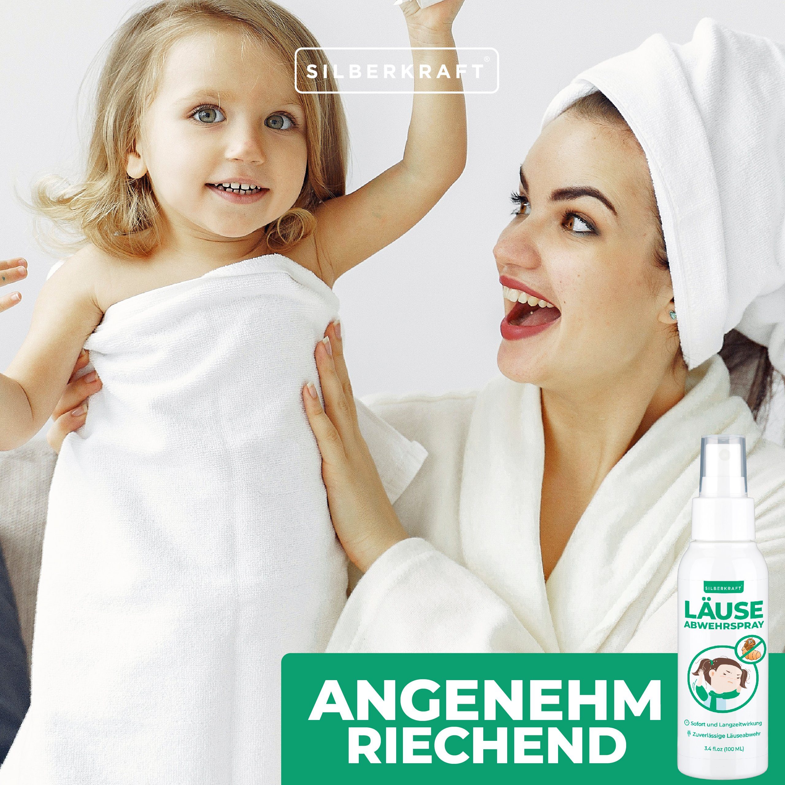 Silberkraft Insektenspray Kopfläusespray, Läuseabwehrspray, 100 ml, 1-St.