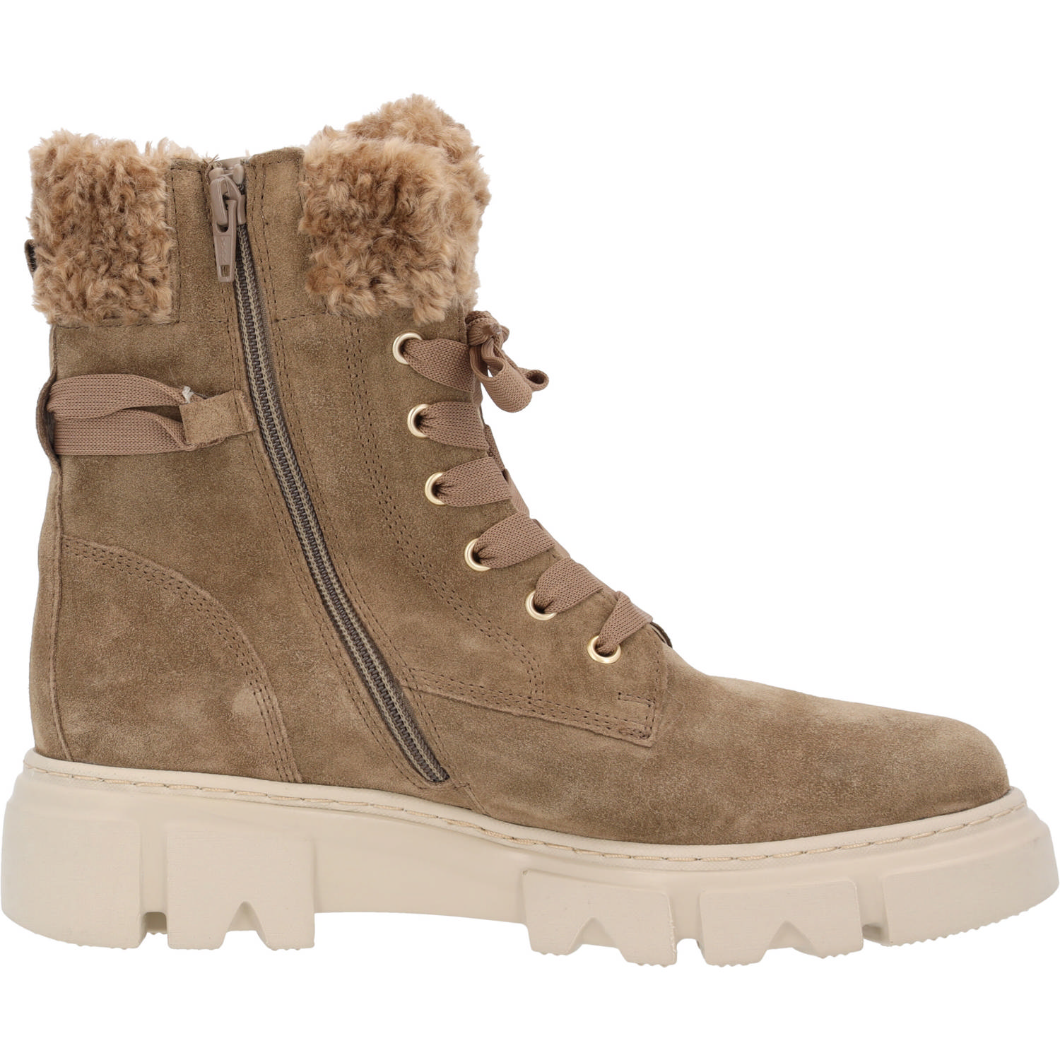 Gabor 31.731, Schnürstiefel, Damen, Beige