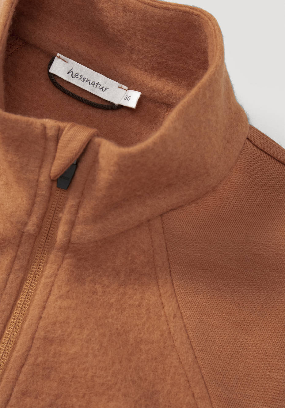 Leichte Wollfleece-Jacke aus reiner Bio-Merinowolle