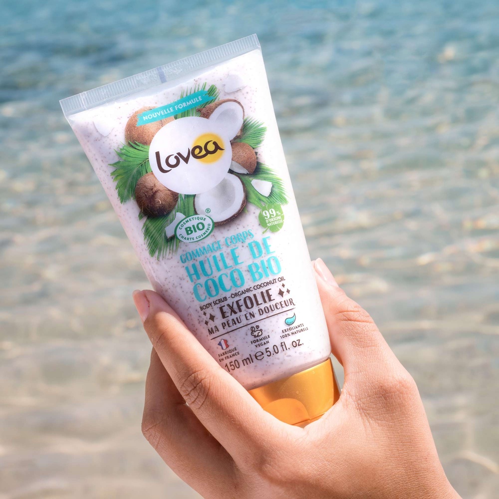 lovea Gommage Corps Huile de Coco Bio Certifié BIO Gommage Corps