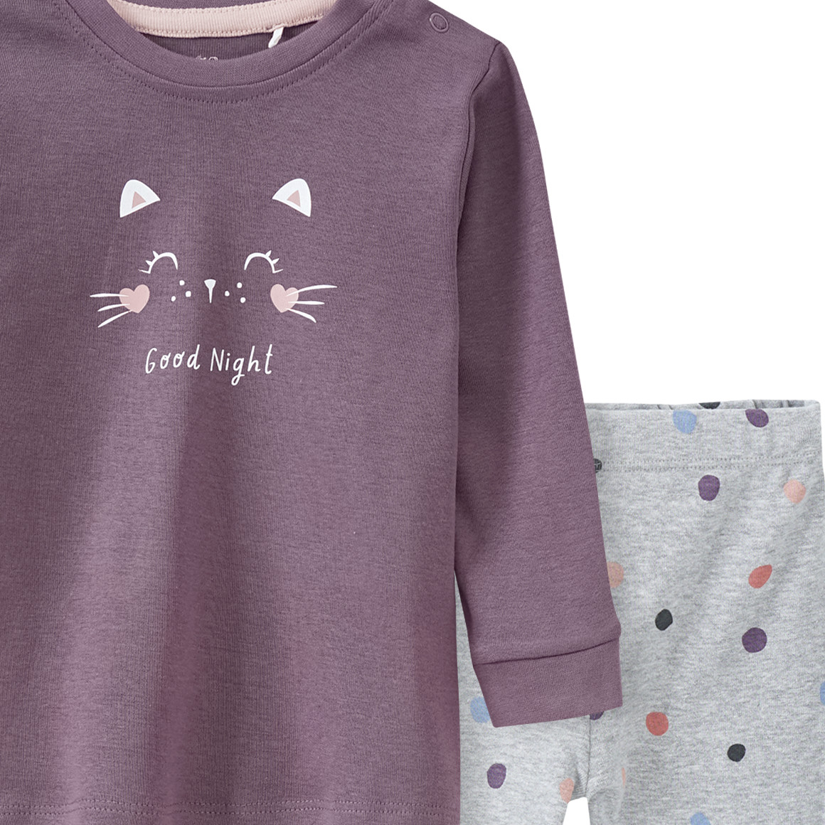 Baby Schlafanzug mit Katzen-Motiv