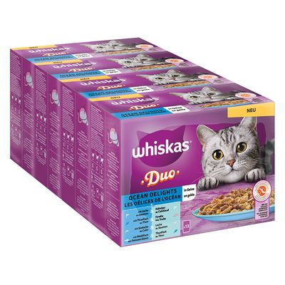 Jumbopack Whiskas Duo Portionsbeutel 144 x 85 g