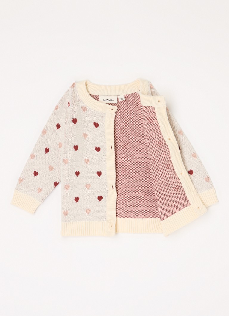 Vestă tricotată fin din bumbac organic Lil' Atelier NBFSaran