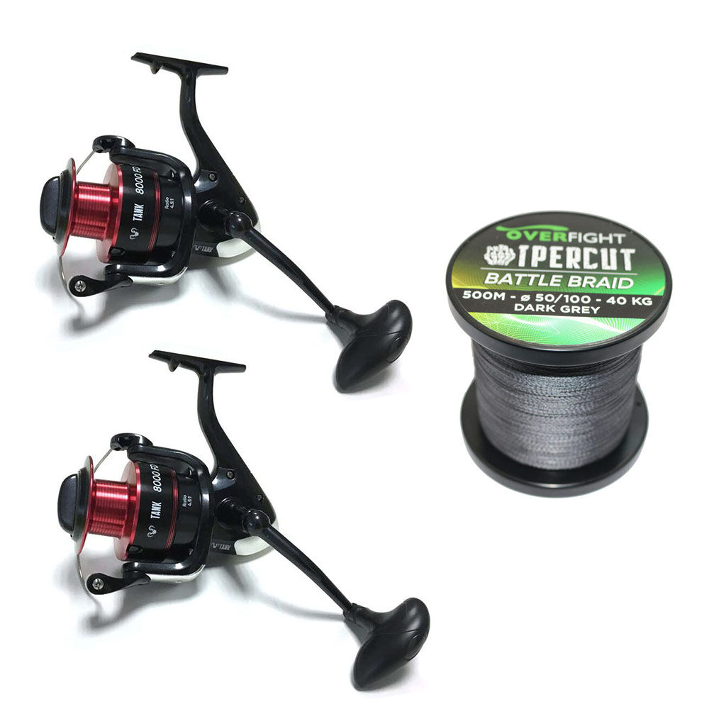 2-pack Tank 8000 FD-rullar + 60/100 flätade trådar