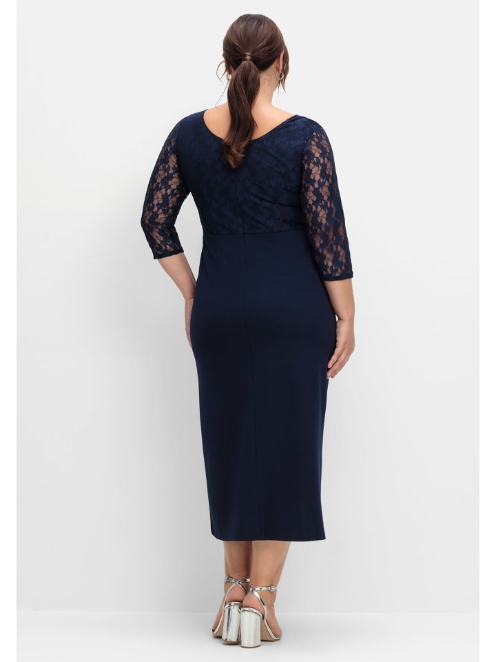 sheego Abendkleid in marine günstig kaufen