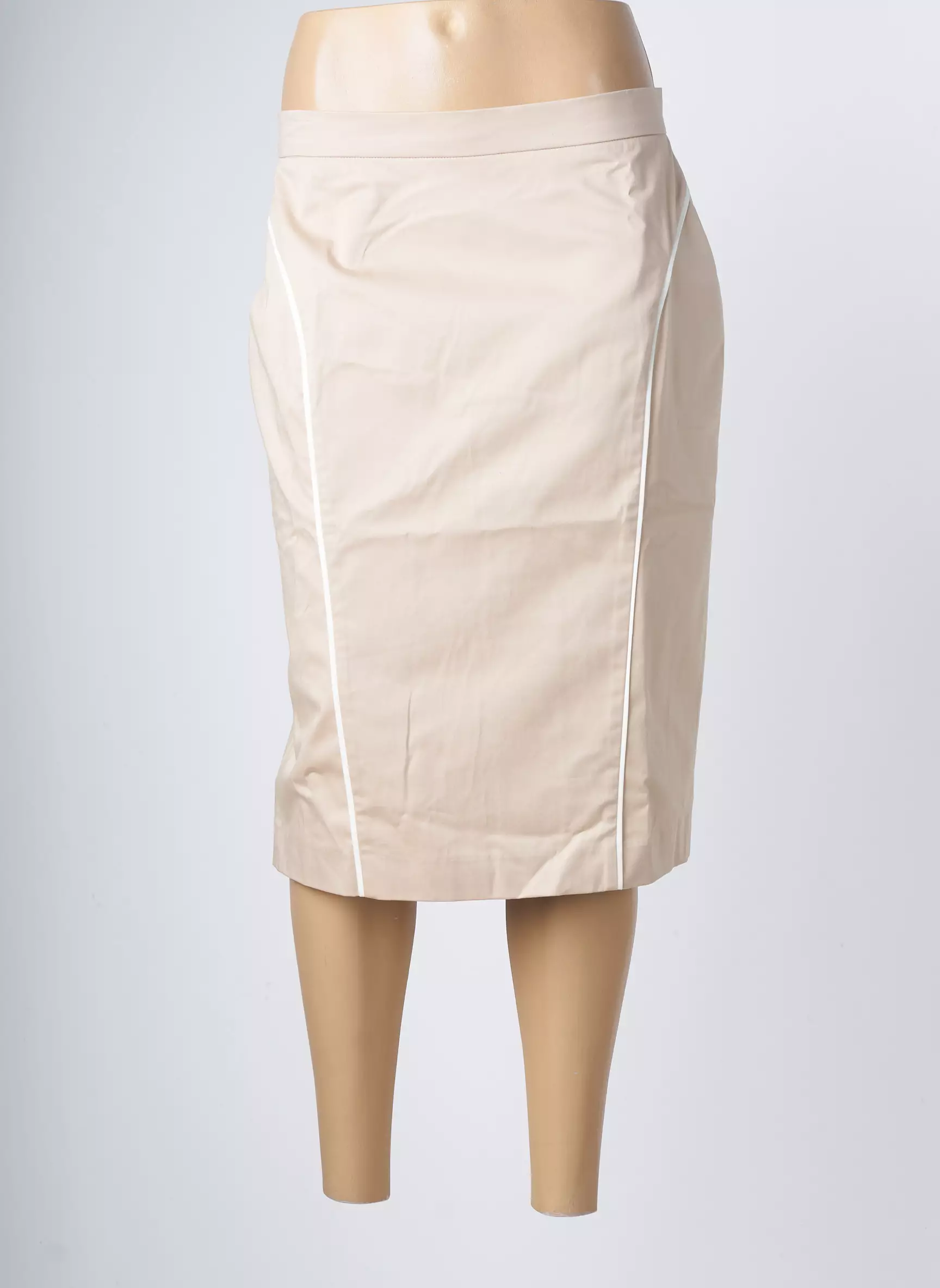 Saint Hilaire Jupes Mi Longues Femme couleur beige