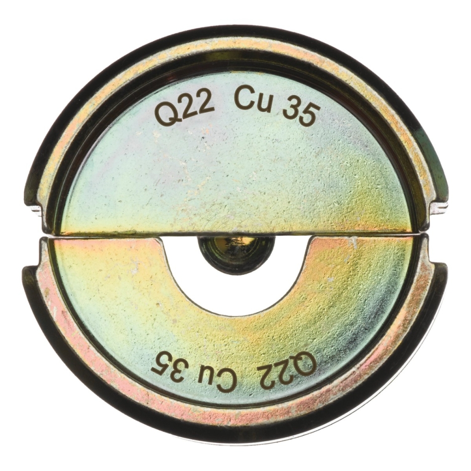 Milwaukee Accessories 4932451768 Falcă de sertizare Q22 Cu 35 35 mm² pentru clește de presare M18 HCCT-201C