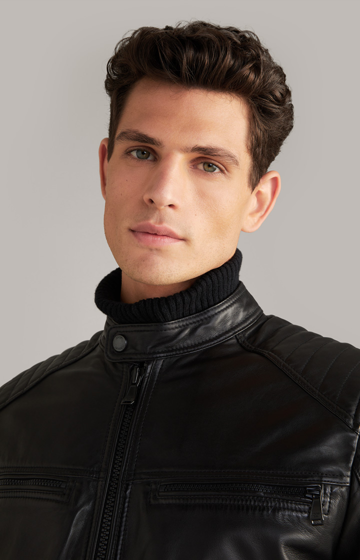 Lederjacke Baldo in Schwarz