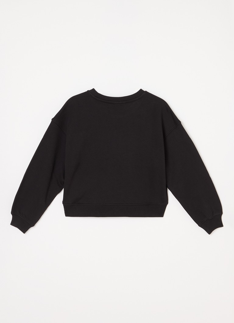 Krótki sweter z nadrukowanym logo Calvina Kleina
