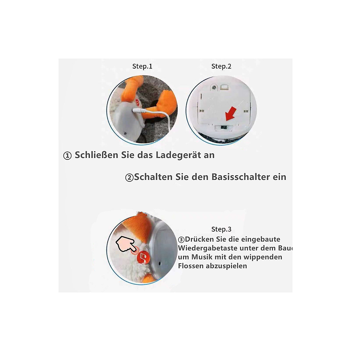 Internet-Promi-Wiederholungs-Plüschtier, das Menschen hassen kann Sprechendes und wiederholendes Entenspielzeug