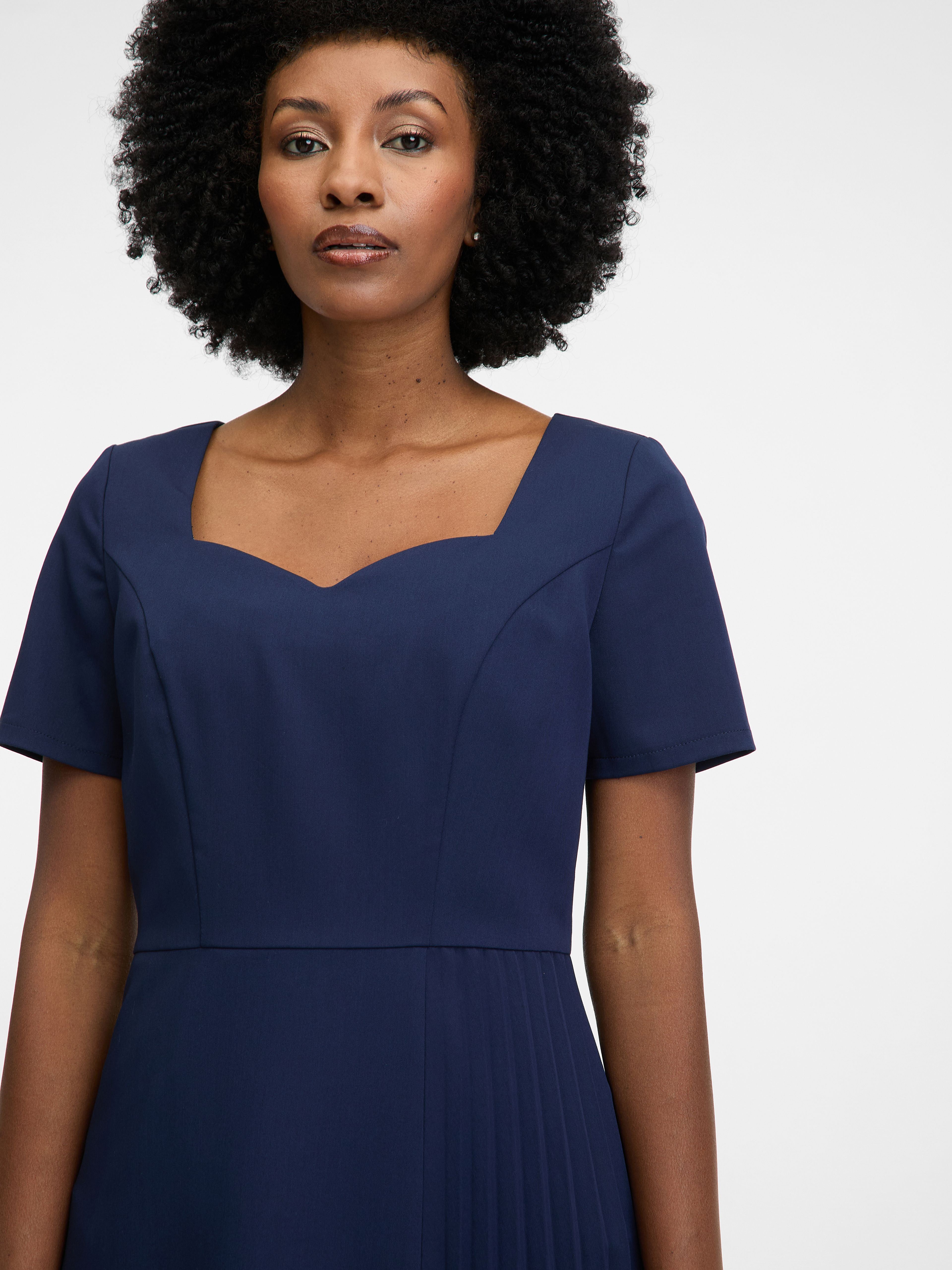 Blaues knielanges Kleid ORSAY