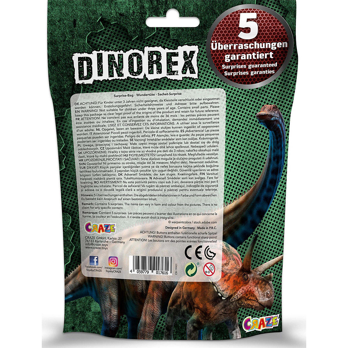 Wundertüte Surprise Bag Dino