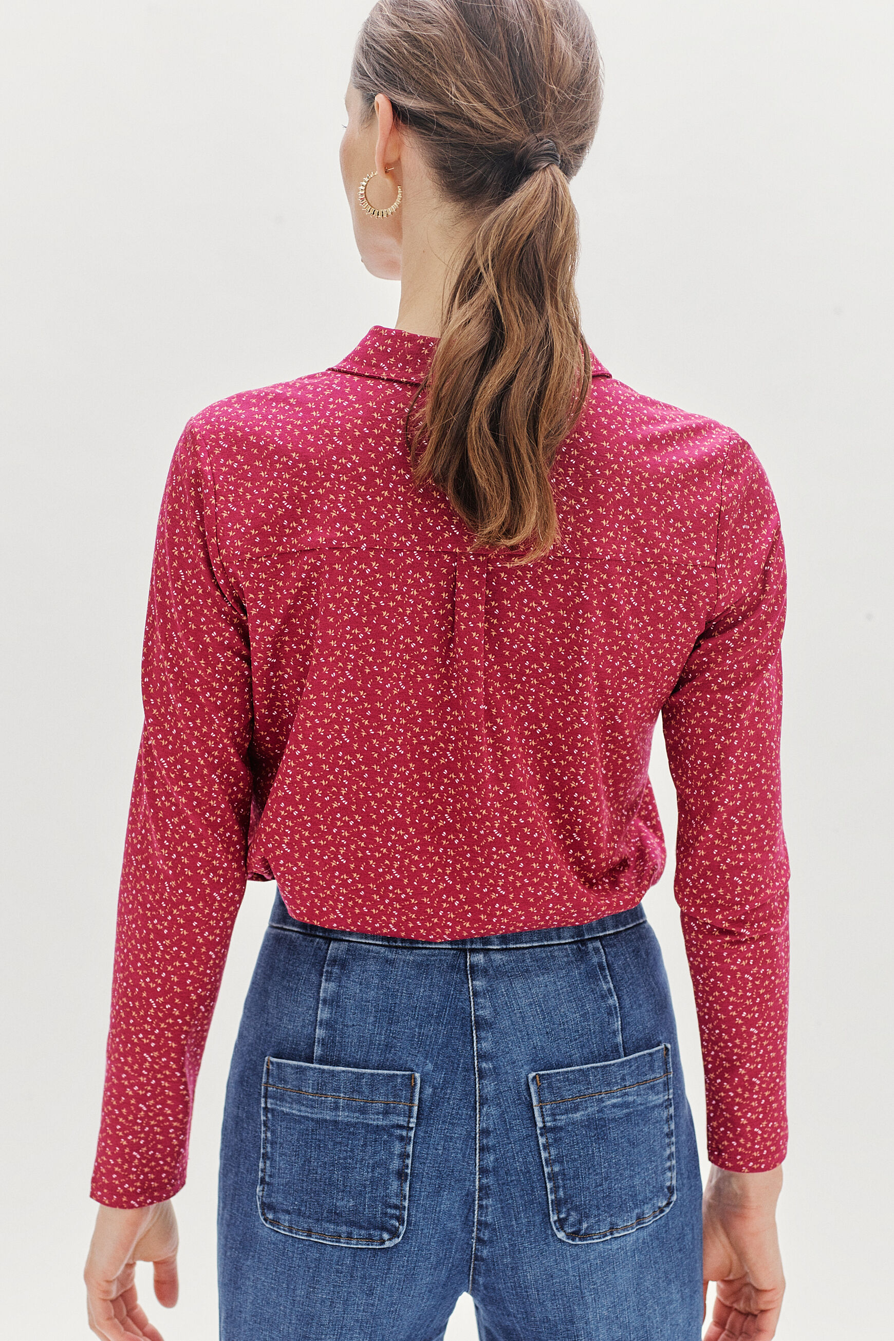 t-shirt jackson petale rose cerise femme